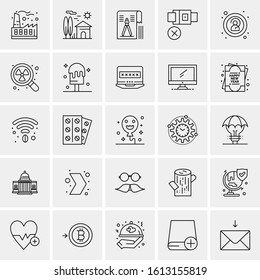 25 Universal Icons Vector illustration