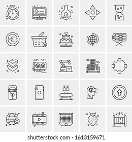 25 Universal Icons Vector illustration