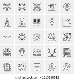 25 Universal Icons Vector illustration