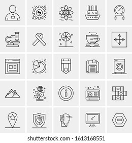 25 Universal Icons Vector illustration