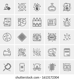 25 Universal Icons Vector illustration