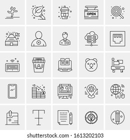 25 Universal Icons Vector illustration