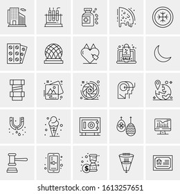25 Universal Icons Vector illustration