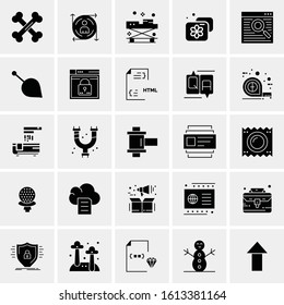 25 Universal Icons Vector illustration
