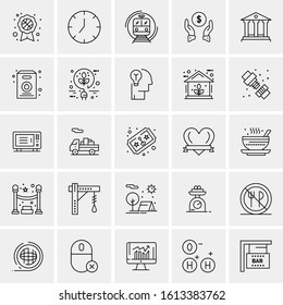25 Universal Icons Vector illustration