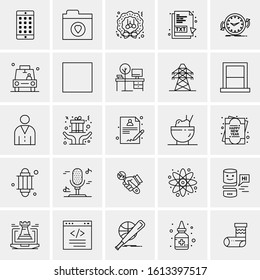 25 Universal Icons Vector illustration