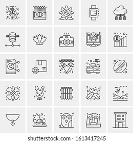 25 Universal Icons Vector illustration