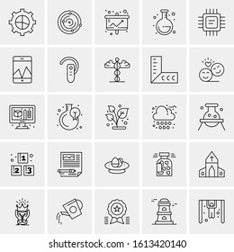 25 Universal Icons Vector illustration