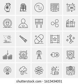25 Universal Icons Vector illustration