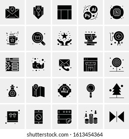 25 Universal Icons Vector illustration