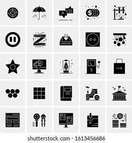 25 Universal Icons Vector illustration