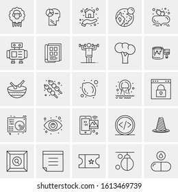 25 Universal Icons Vector illustration
