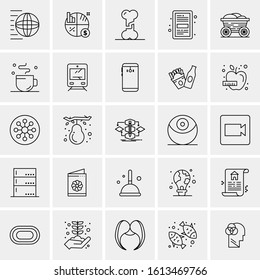 25 Universal Icons Vector illustration