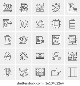 25 Universal Icons Vector illustration