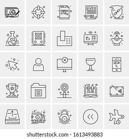 25 Universal Icons Vector illustration