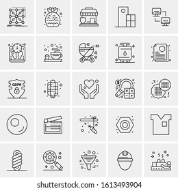 25 Universal Icons Vector illustration