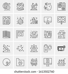 25 Universal Icons Vector illustration