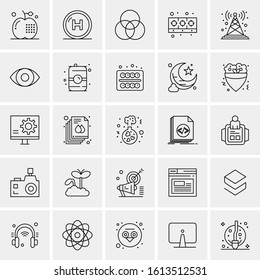 25 Universal Icons Vector illustration