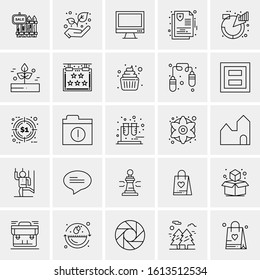 25 Universal Icons Vector illustration