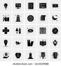 25 Universal Icons Vector illustration