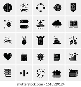 25 Universal Icons Vector illustration