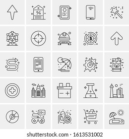 25 Universal Icons Vector illustration