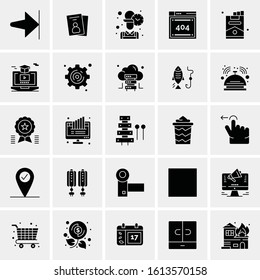 25 Universal Icons Vector illustration