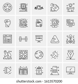 25 Universal Icons Vector illustration