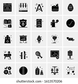 25 Universal Icons Vector illustration