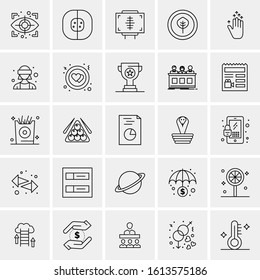 25 Universal Icons Vector illustration