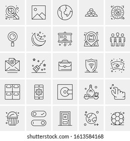 25 Universal Icons Vector illustration