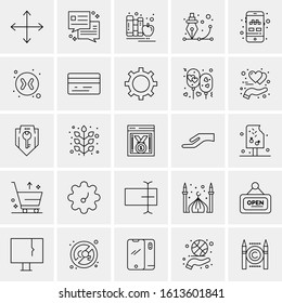 25 Universal Icons Vector illustration