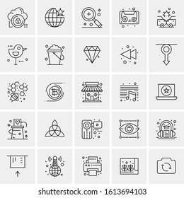 25 Universal Icons Vector illustration
