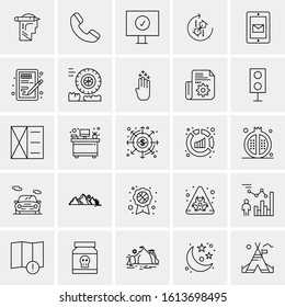 25 Universal Icons Vector illustration