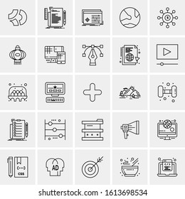 25 Universal Icons Vector illustration