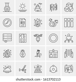 25 Universal Icons Vector illustration