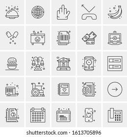 25 Universal Icons Vector illustration