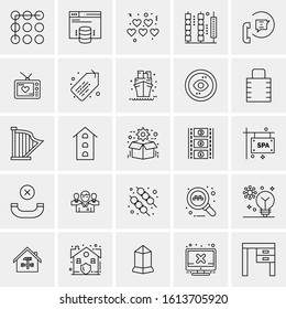 25 Universal Icons Vector illustration