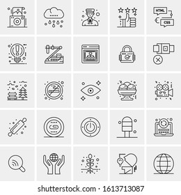25 Universal Icons Vector illustration