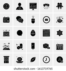 25 Universal Icons Vector illustration