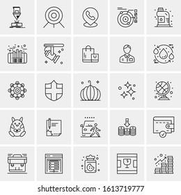25 Universal Icons Vector illustration