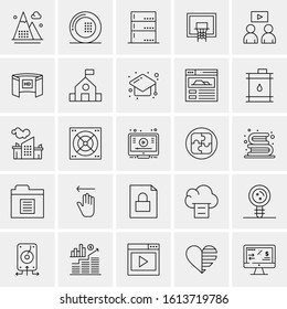 25 Universal Icons Vector illustration