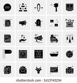 25 Universal Icons Vector illustration