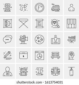 25 Universal Icons Vector illustration