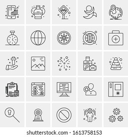 25 Universal Icons Vector illustration