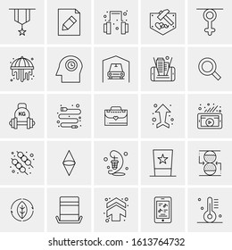 25 Universal Icons Vector illustration