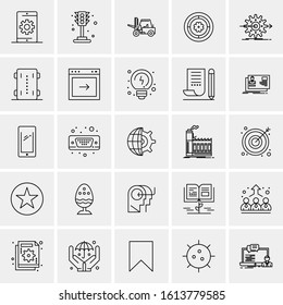 25 Universal Icons Vector illustration