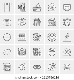 25 Universal Icons Vector illustration