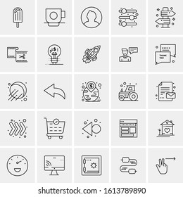 25 Universal Icons Vector illustration