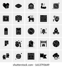 25 Universal Icons Vector illustration